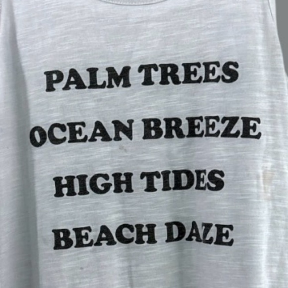 Xhilarationn white ultimate tropical tank beach lover top S